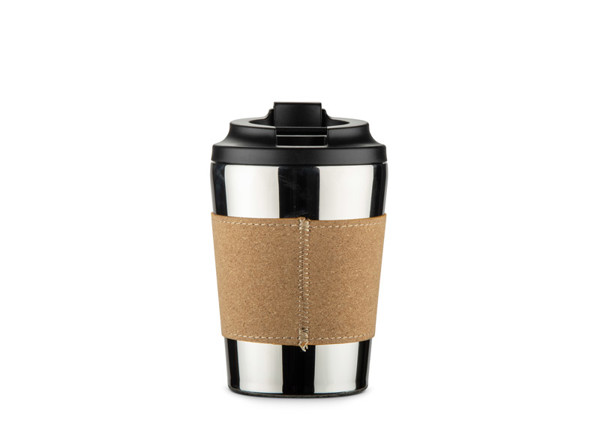 Thermal mug CAFFEZ 350 ml - silver