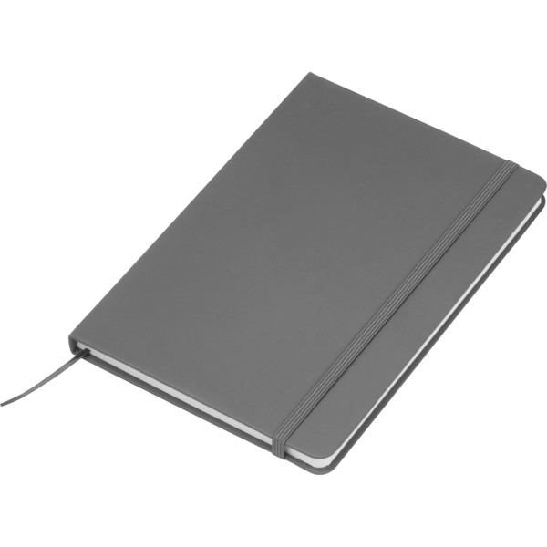 A5 recycled notebook DOMINIK - Silvergrey