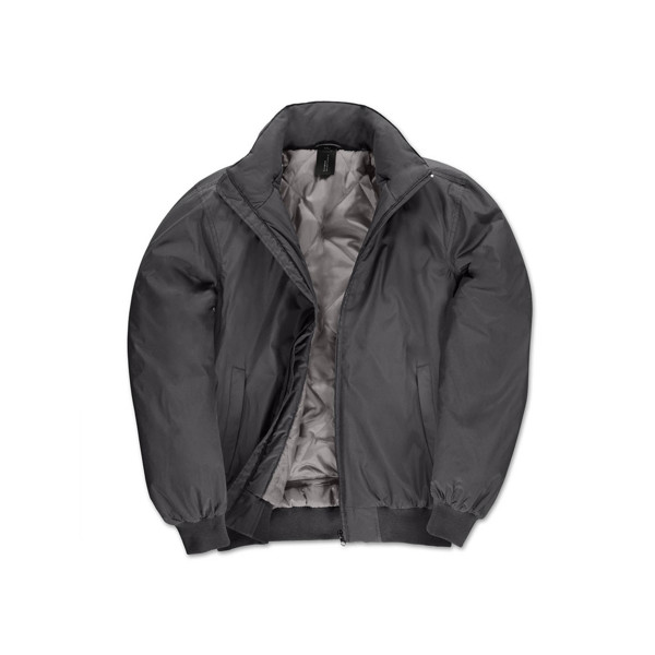 Casaco Crew Bomber Men - Poliéster Pongee - Cinza Escuro / XL