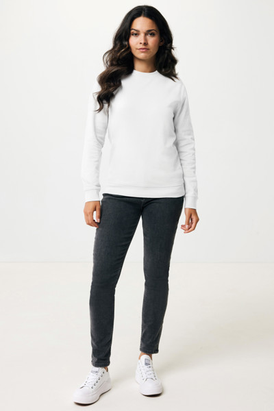 Sweater à col rond en coton recyclé IQONIQ Zion - Recycled White / XXL