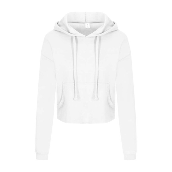 Women's Cropped Hoodie - Arctic White / XXS