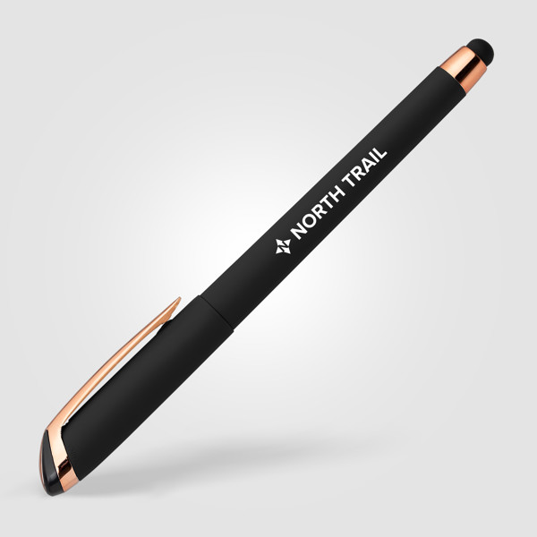 Gazelle Gel Softy Rose Gold w/Stylus - Gunmetal / Silkscreen