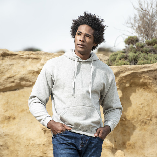 Sweatshirt com Capuz Adulto Harnix - Gray / L