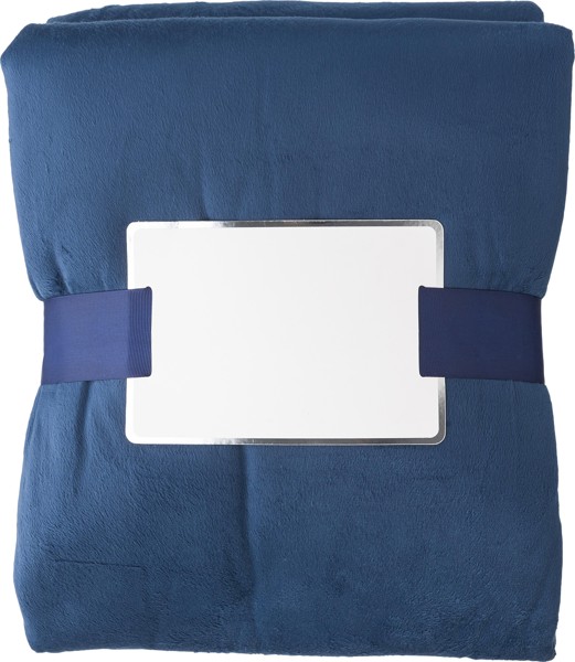 Plaid polaire en polyester Margot - bleu