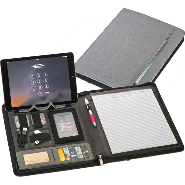 A4 folder JOCELYN - Silvergrey