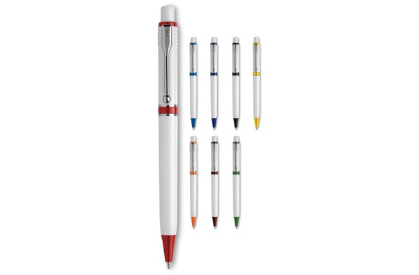 Ball pen Raja hardcolour - White / Yellow
