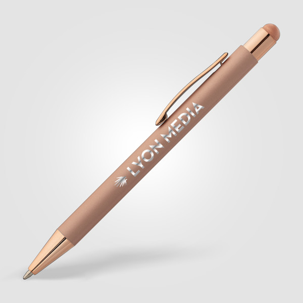 Bowie Softy Monochrome Stylus Pen - Rose Gold / Laser