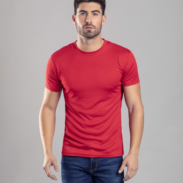 Camiseta Adulto Tecnic Layom - Rojo / XS