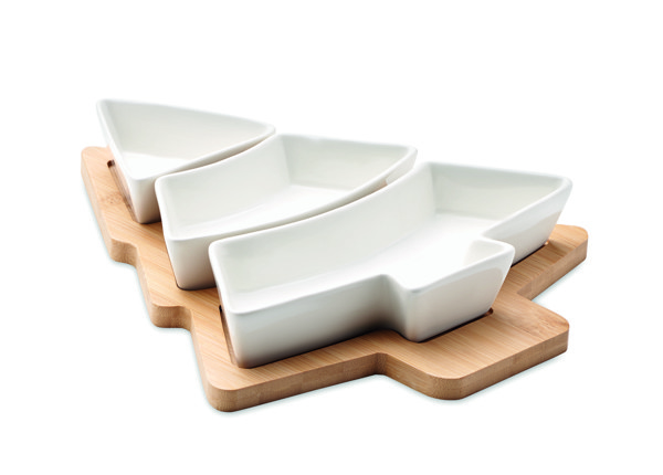 Plats de service de Noël Viram