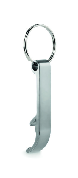 Apribottiglie in alluminio Ovikey - Argento