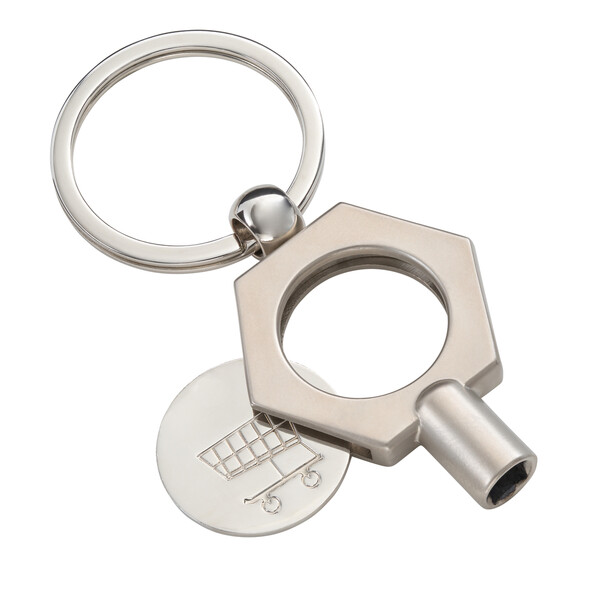 Key Ring with Radiator Key RADIATOR-KEY - matt-silver finish