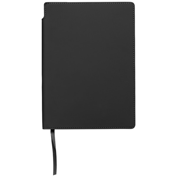 Malmö Recycled Soft Cover Extended Journal - A5 - Black / Silkscreen