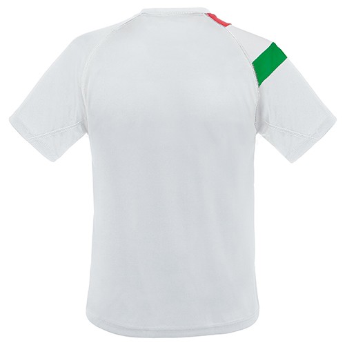 T-SHIRT DRY&FRESH DRAPEAU ITALIEN "NATIONS" - Blanc