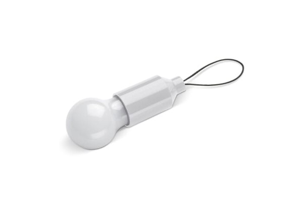 Keychain light bulb - White