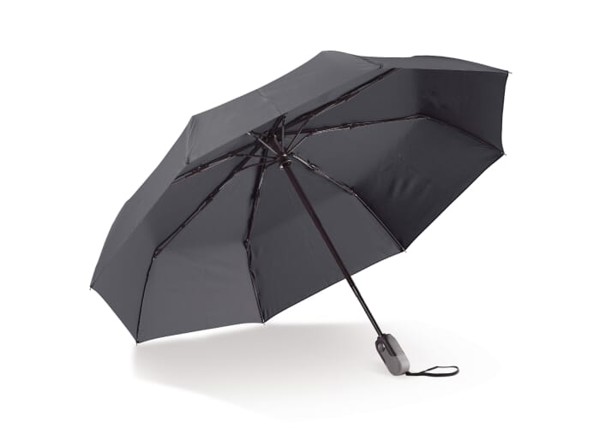 Deluxe foldable umbrella 22” auto open auto close - Black