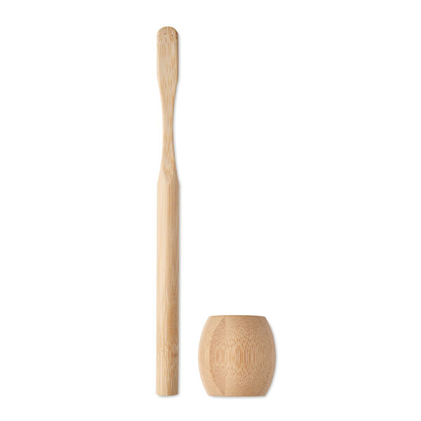 Bamboo tooth brush with stand Kuila