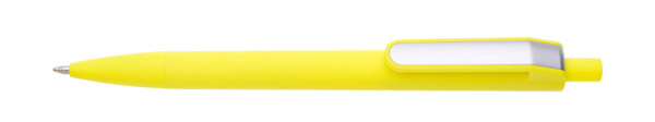 Londi plastic ballpoint pen, blue ink, large refill - Yellow