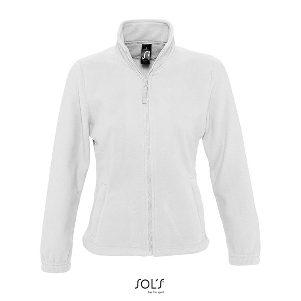 NORTH WOMEN ZIPPED FLEECE - White / M