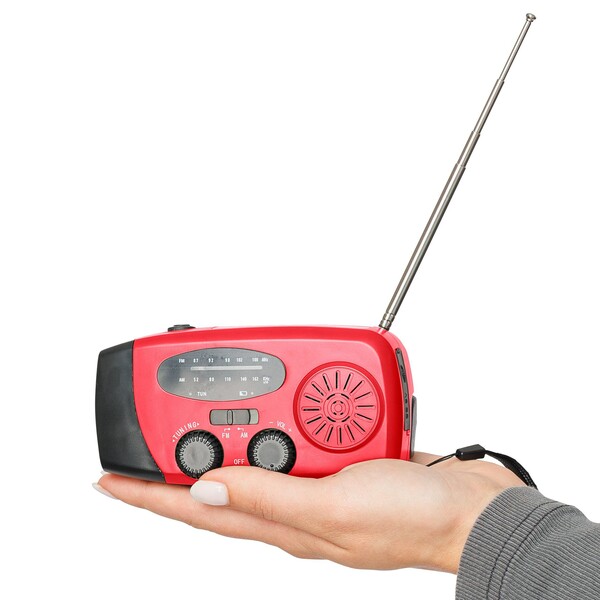 Emergency radio Solan - red