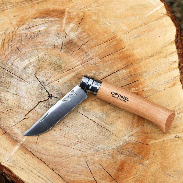 Opinel Inox No 08 pocket knife | With belt pouch