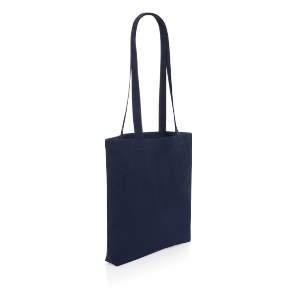 Sac shopping type Tote bag Impact en coton recyclé AWARE™ - Bleu Marine