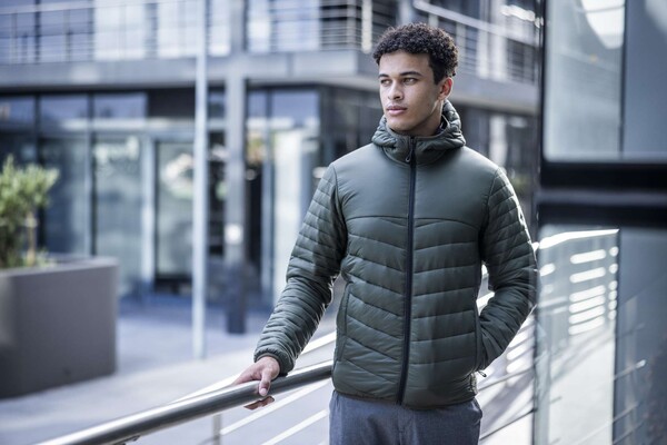 Loftlite Hooded Baffle Jacket - Navy / Black / M