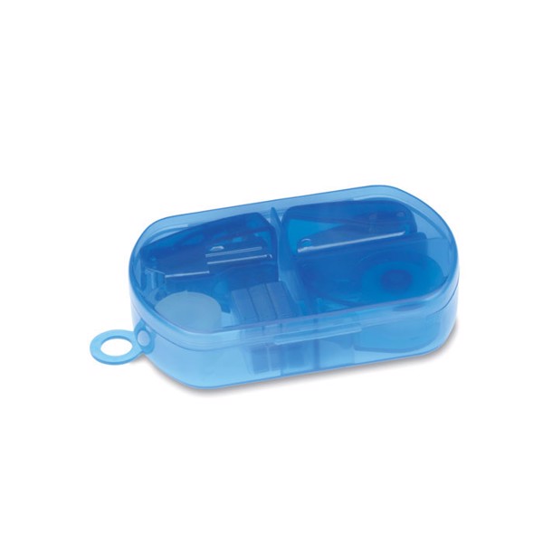 Burobox stationery set, compact PP box 95x60x20mm