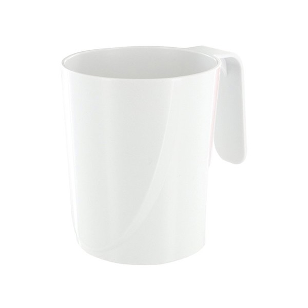 MUG PLASTIQUE (ABS) 35 cl RAS BORD - Blanc