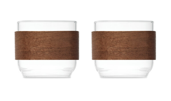 Coffee glass set walnut grip Bogota Set