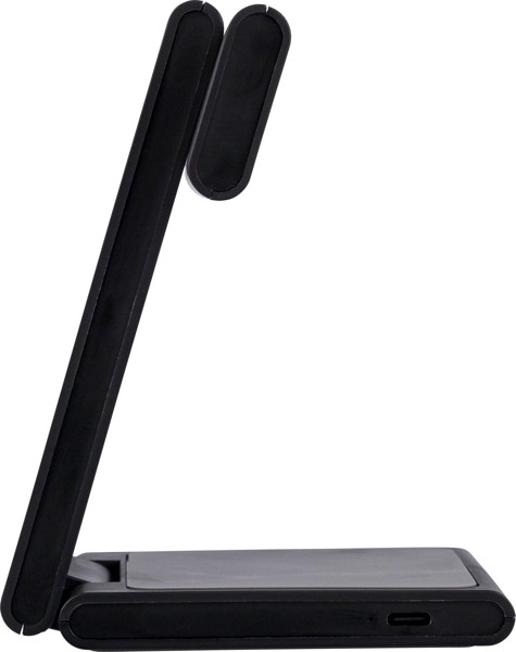 Recycled ABS 3-in-1 magnetic wireless charger Valerio