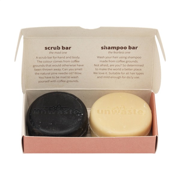 Unwaste Duopack Scrub &amp; Shampoo bar