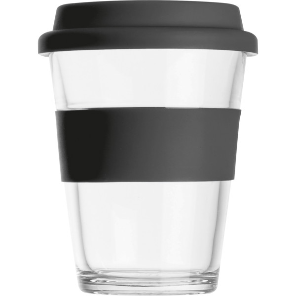 AMANDA Üvegpohár, 300 ml - Black