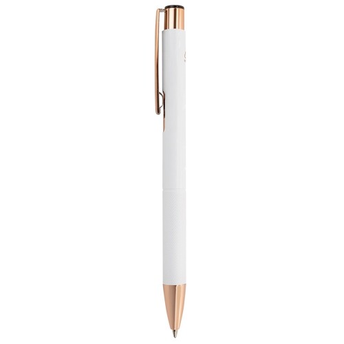 STYLO À BILLE EN ALUMINIUM RECYCLÉ “ADRIEN ” - Blanc