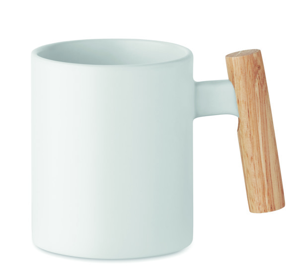 Ceramic mug 320 ml Crenate - White