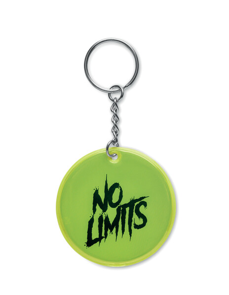 Reflective safety keychain (CE EN17353) - Yellow (EN17353)