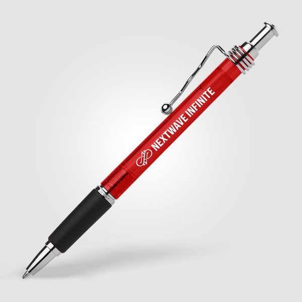 Marley Stylo bille - Rouge Translucide / Sérigraphie