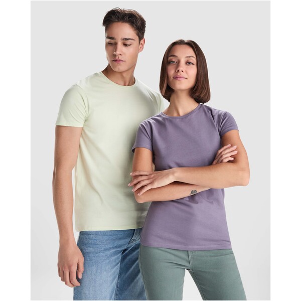 T-shirt de manga curta algodão orgânico para homem de 175 g/m² "Breda" - Vermelho pálido / 3XL