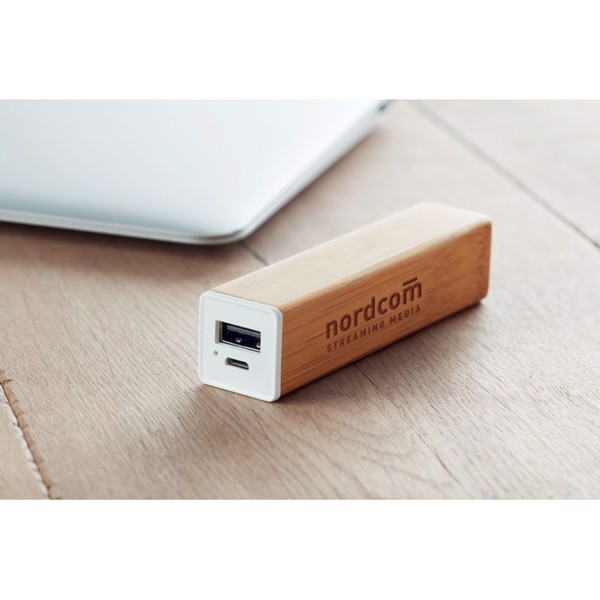 MB - Power bank bamboo 2200 mAh Powerbam