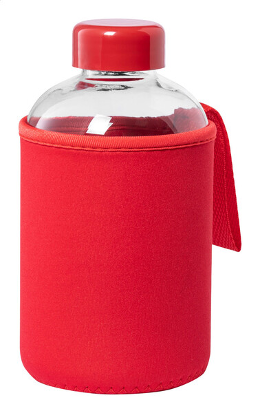 Glass Sport Bottle Tesso - Red