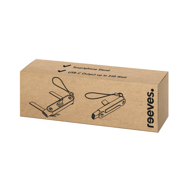 Support mobile avec port USB-C PORTHAM - noir