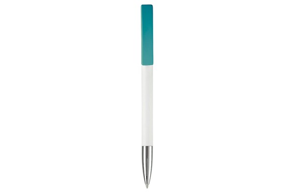 Nash ball pen metal tip hardcolour - White / Turquoise