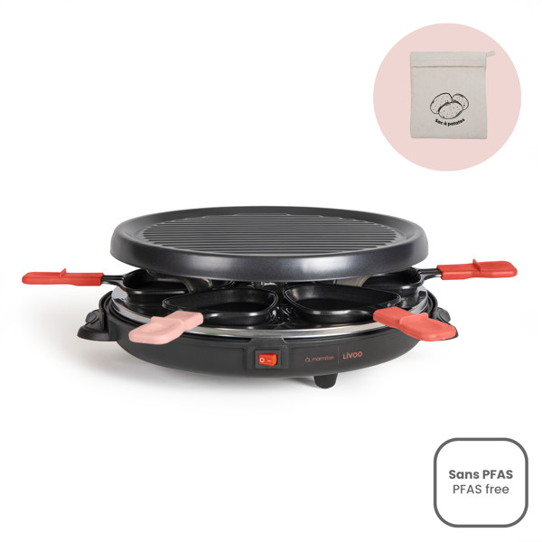 Set à raclette 6 personnes - Livoo x Marmiton