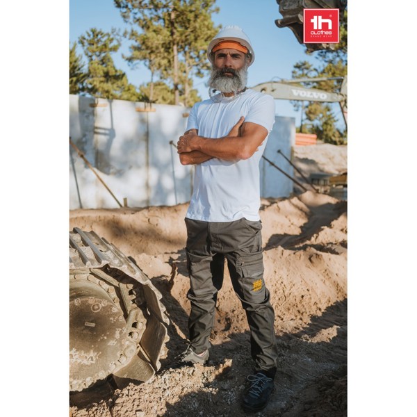 THC CARGO. Pracovní kalhoty z polyesteru a bavlny - Šedá / S