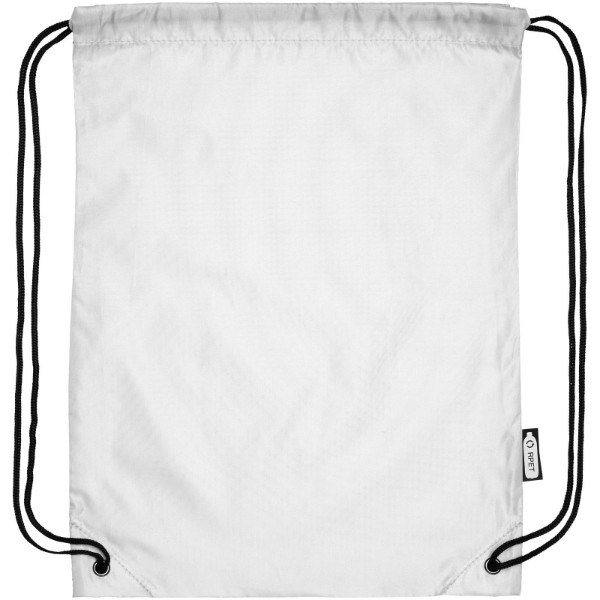 Mochila com cordões em RPET "Oriole" 5L - Branco