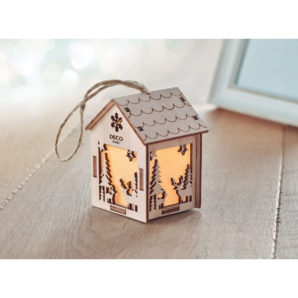 MDF house with light Ponia