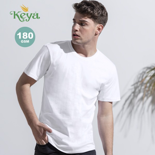 Camiseta Adulto Blanca "keya" MC180 - Blanco / L