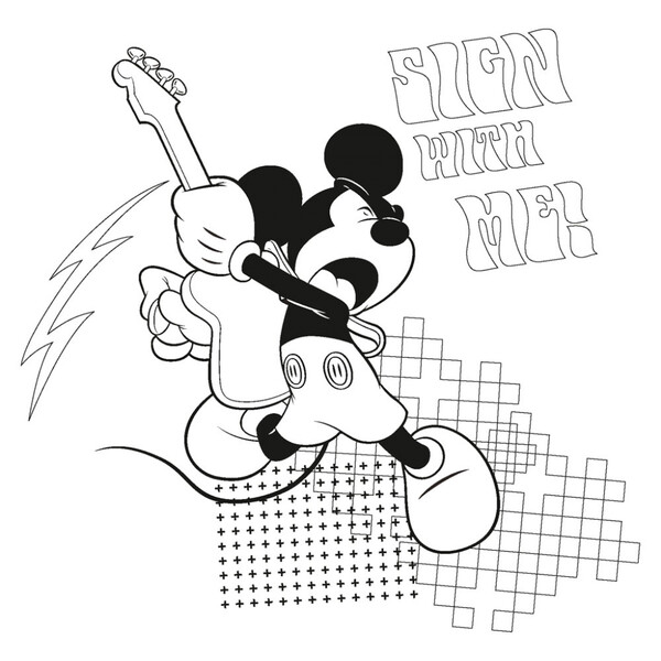 Poznámkový Kalendár Mickey Mouse – Diy: Maľovankový Kalendár, 30 x 30 cm