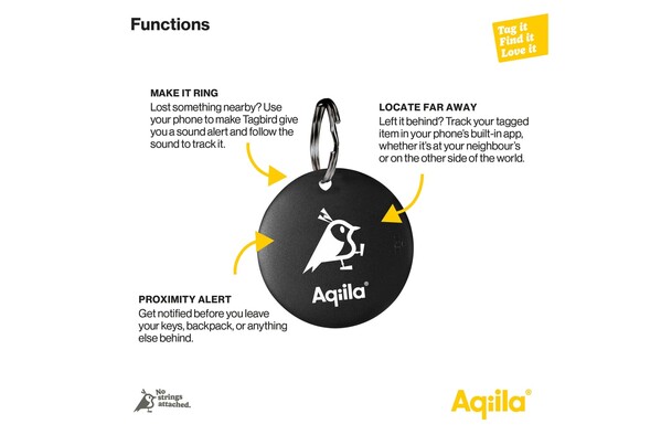 Aqiila Tagbird Waterproof Finder with Bike Bell