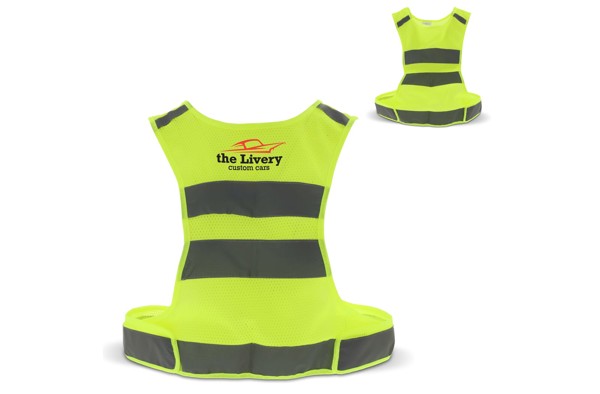 Reflective adjustable sports vest