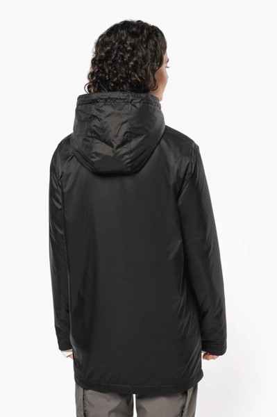Unisex Hooded Jacket With Micro-Polarfleece Lining - Silver / 2XL